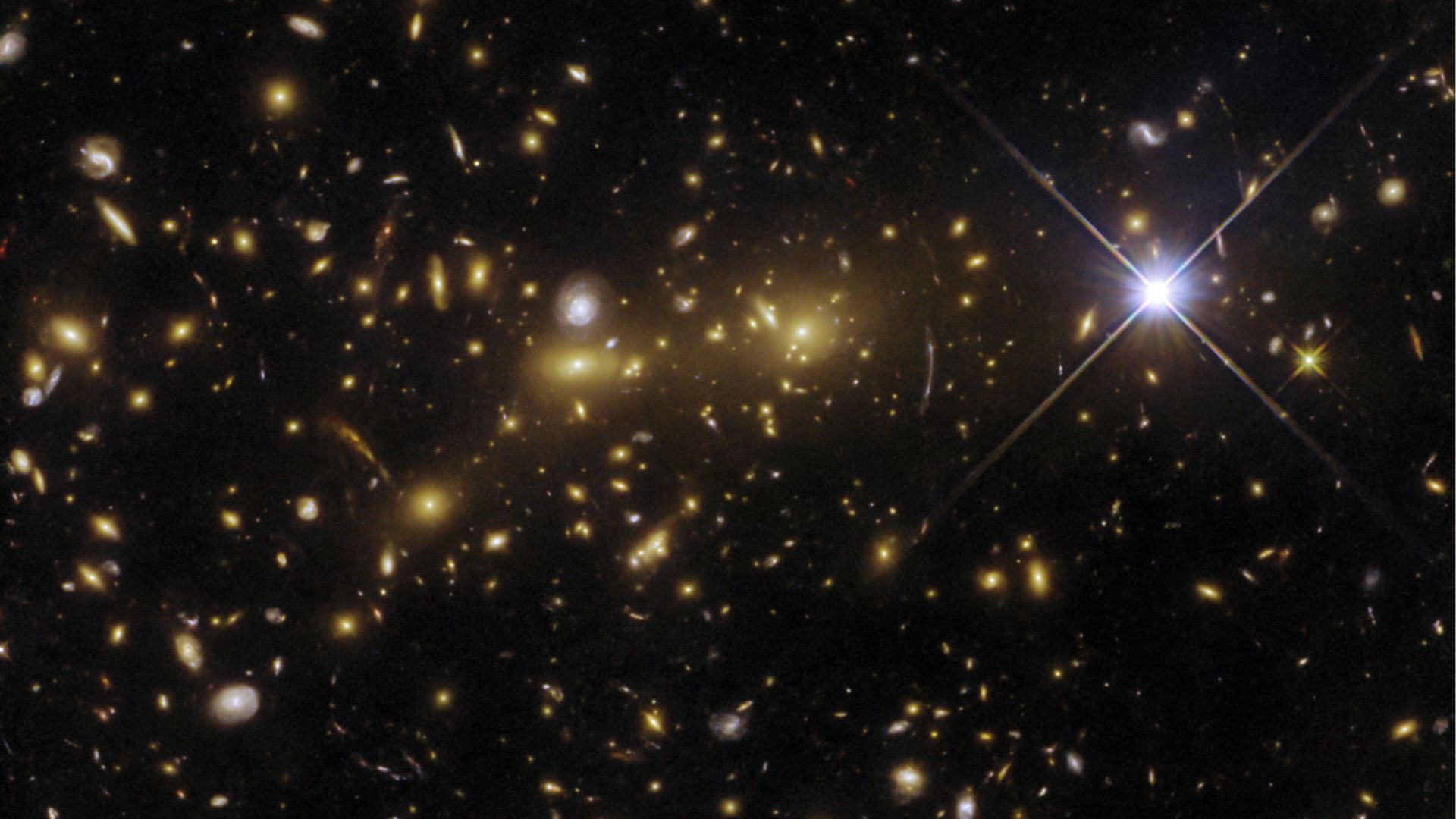 NASA/ESA Hubble Space Telescope galaxy cluster eMACS