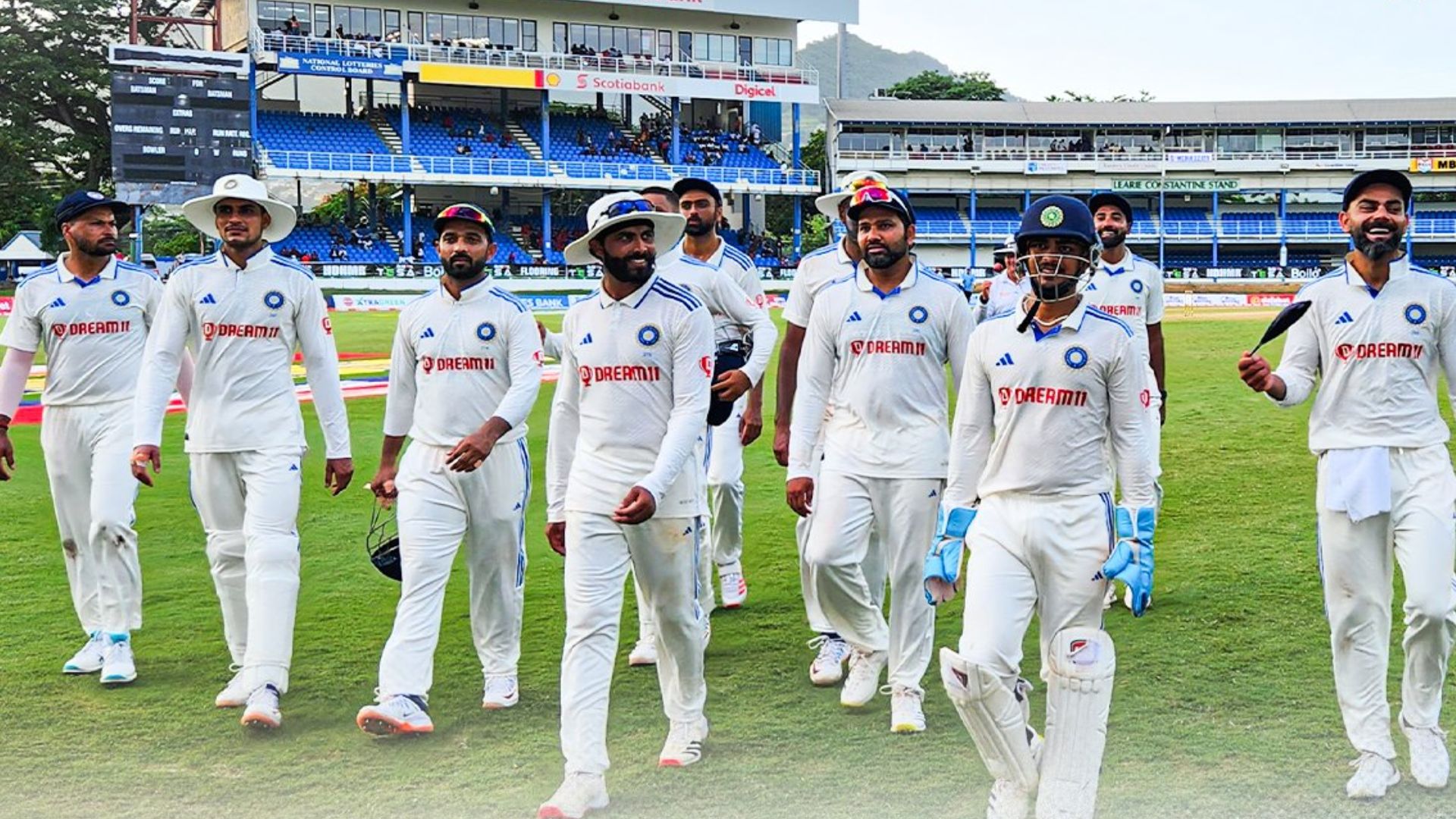 Indian cricket test team in West Indies