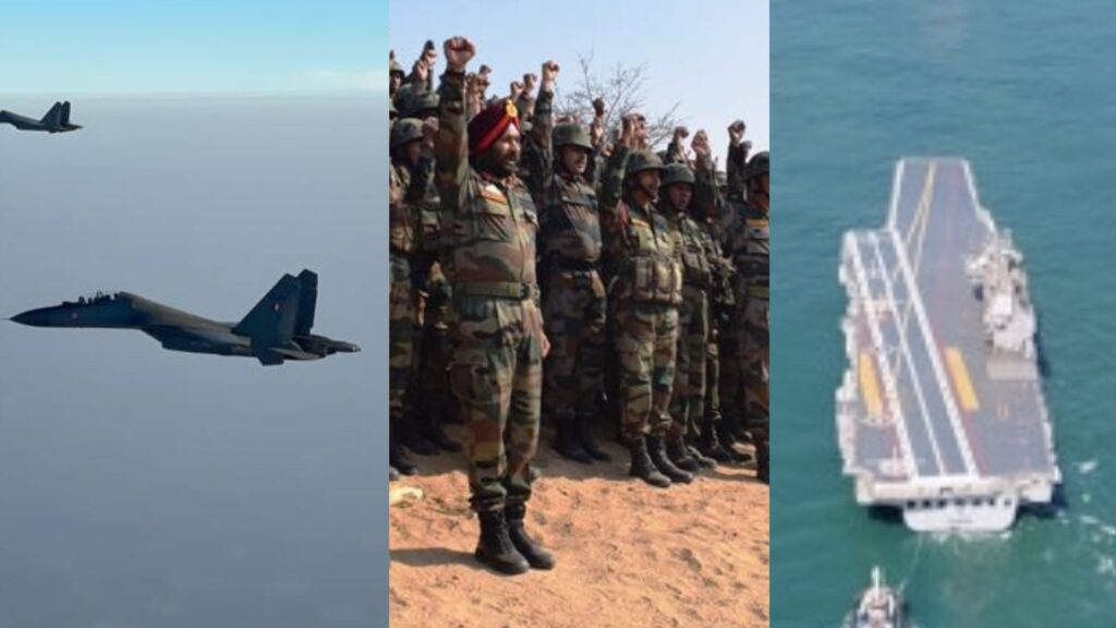 Indian Army, Air Force, Navy