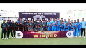 India women Bangladesh women ODI awards ceremony