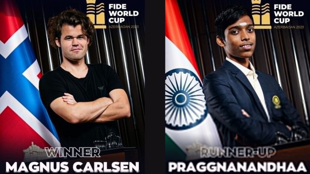Magnus Carlsen R Praggnanandhaa