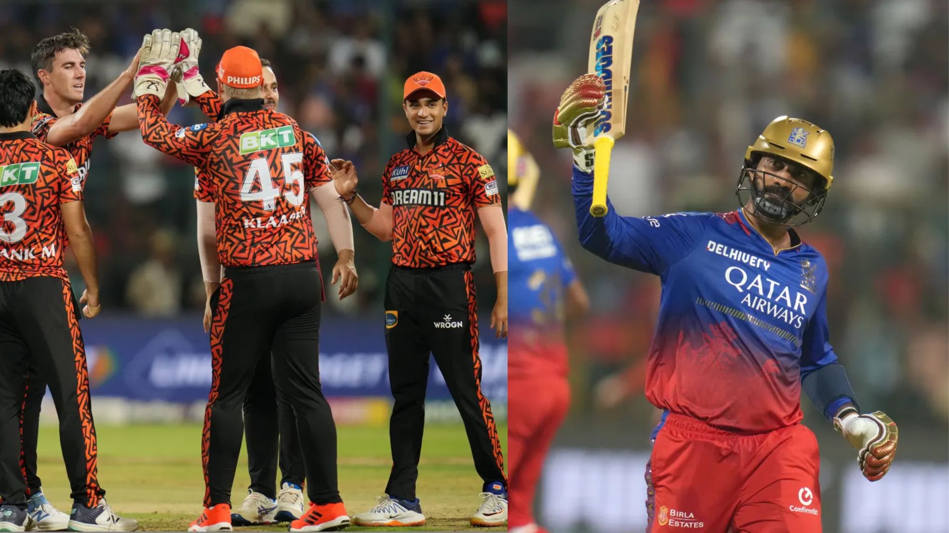 RCB vs SRH: चिन्नास्वामी में बना रनों का रिकॉर्ड, एसआरएच ने जीता मैच, दिनेश कार्तिक ने दिल