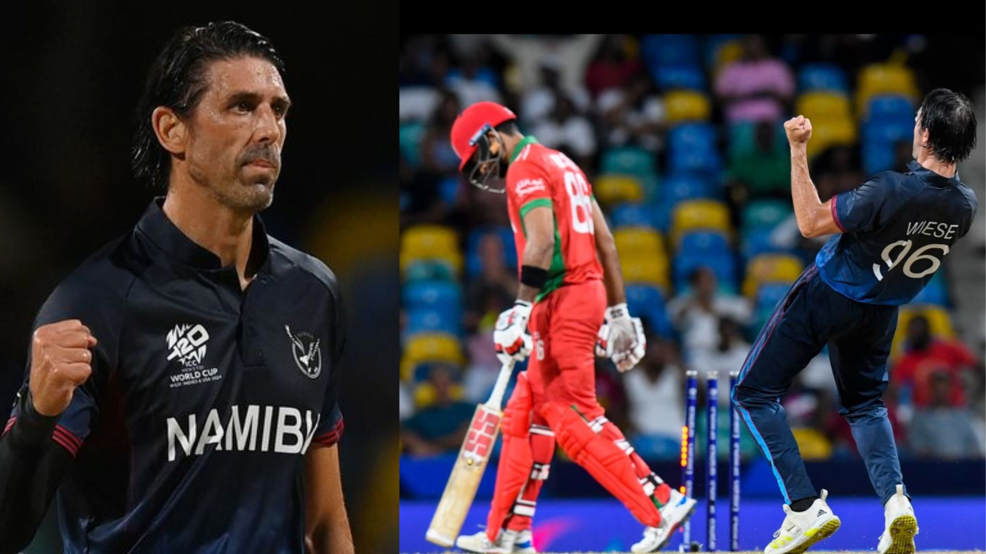 T20 World Cup 2024: डेविड वीज़े के कमाल से सुपर ओवर में नामीबिया ने ओमान को हराया
